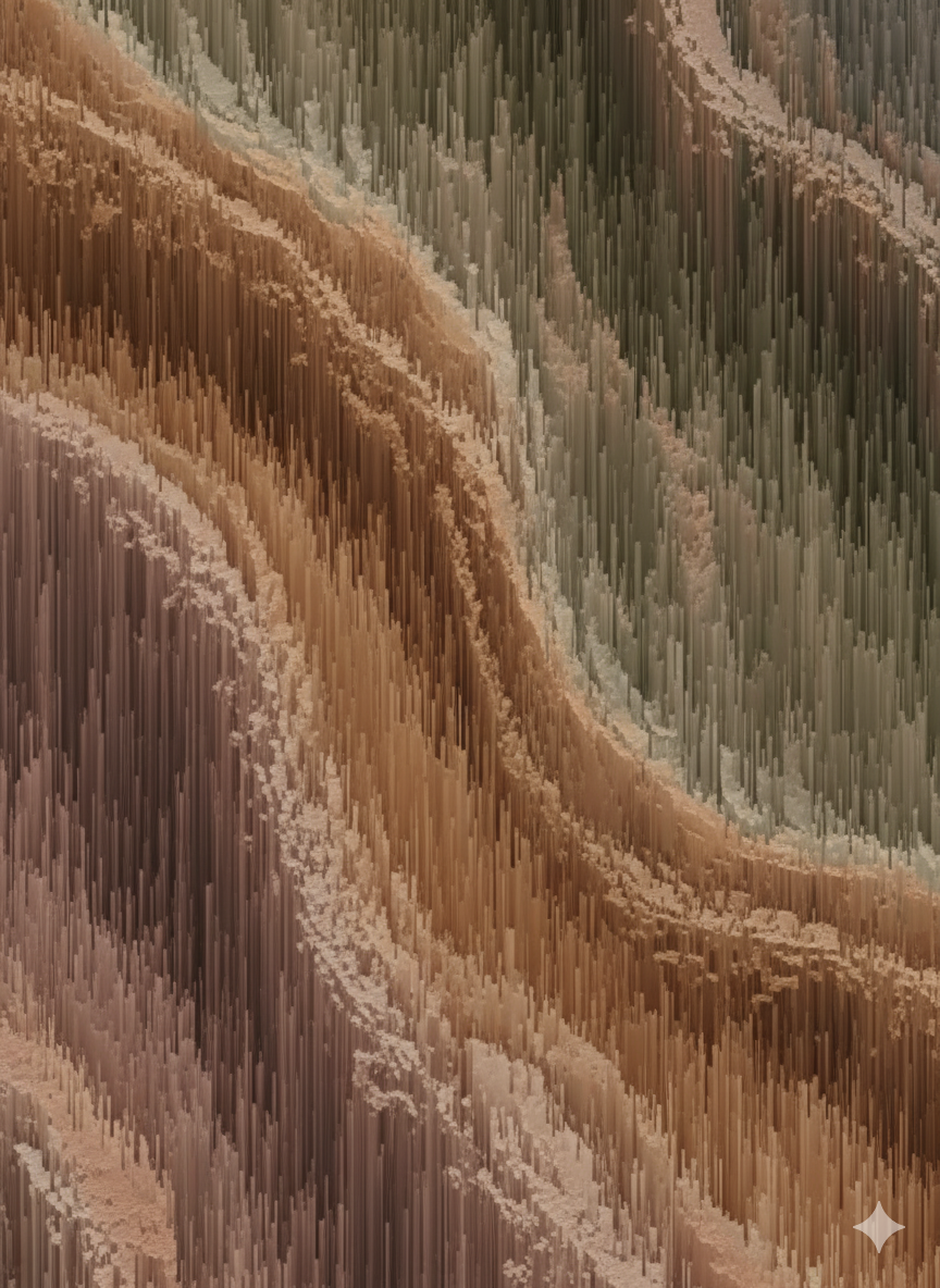 Abstract digital landscape